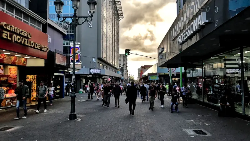 vue d'une rue à san josé costa rica