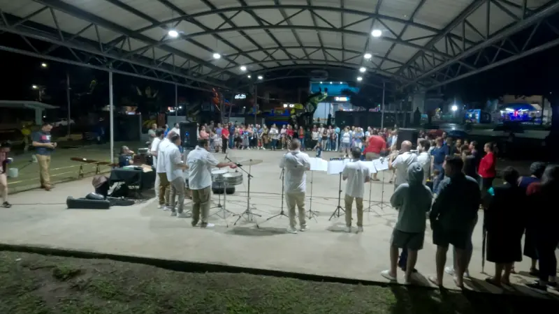 Concert at rural town in Costa Rica