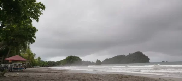 cahuita national park on cloudy day